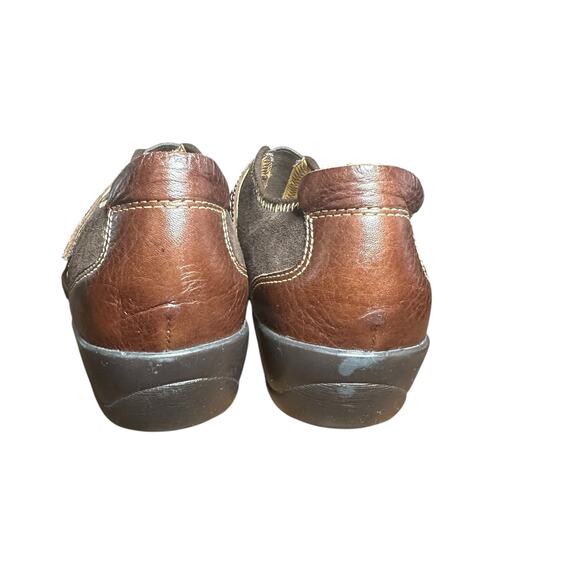 Softspots Aeryn Slip-On Shoes 7.5 Narrow Brown Leather Suede Comfort Casual - Picture 7 of 11